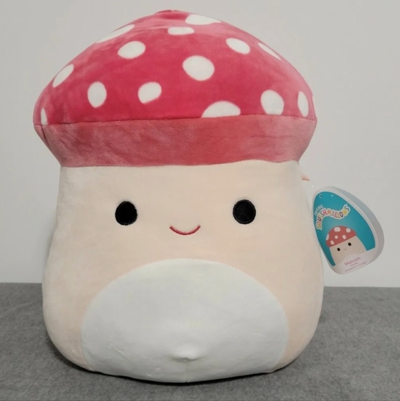 Squishmallows Other - 12" Malcolm the Mushroom Fuzzy Top Squishmallow NWT